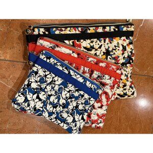 CAROLINA HERRERA NEIMAN MARCUS TOILETRY COSMETIC MAKEUP BAGS LINED SET 3 SML NEW